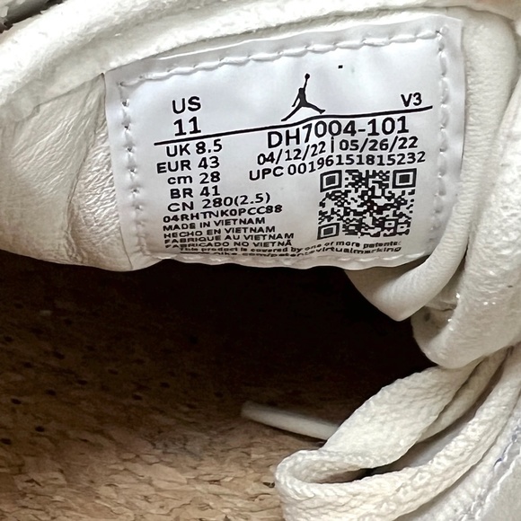 2022 Nike Air Jordan 1 Low Elevate Sail / Coconut Milk / Sanddrift DH7004 101 - Picture 8 of 13